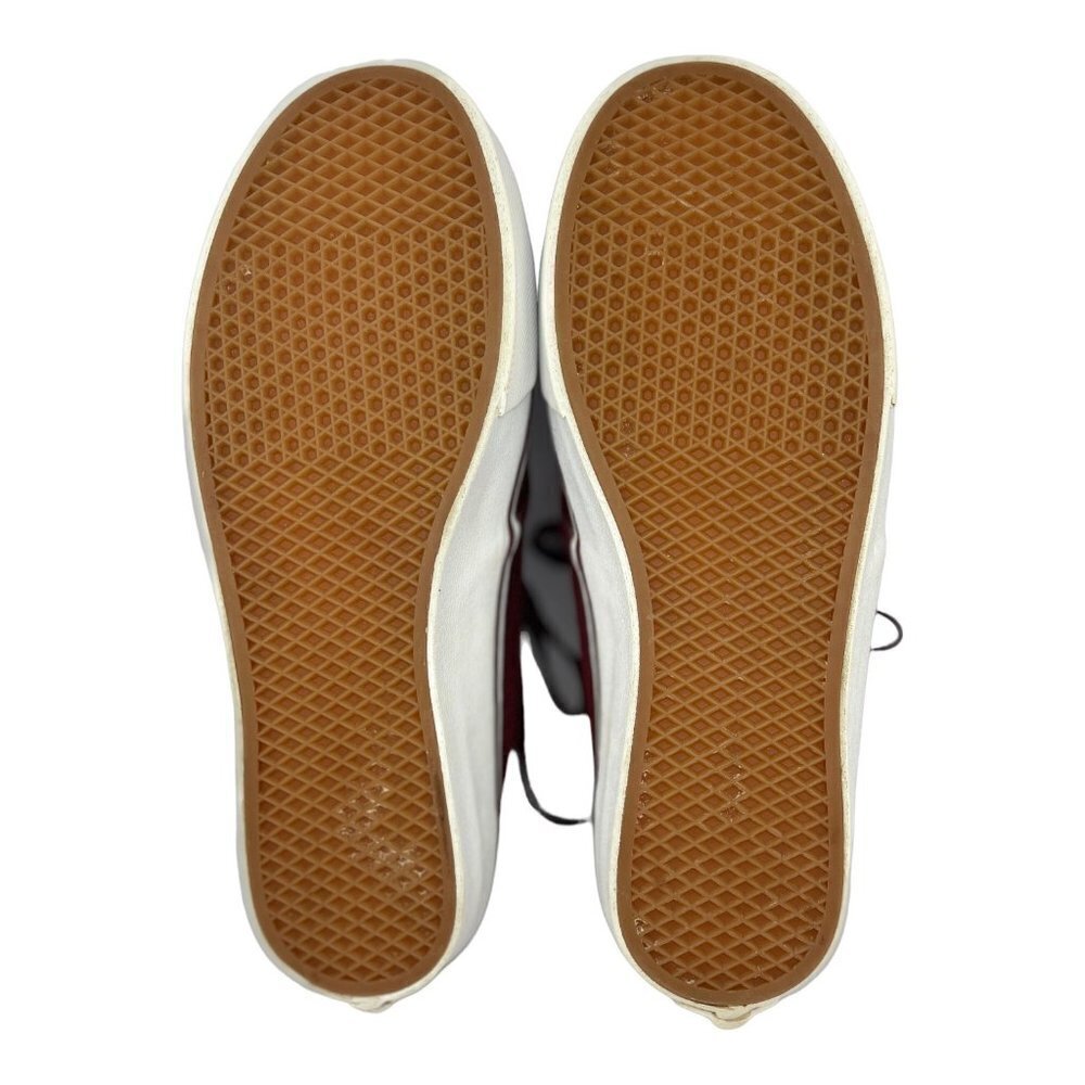 VANS OLD SKOOL Retro Low Top Sk8 Shoes Women 7 Burgundy‎ Textured Suede Sneakers - Picture 11 of 14